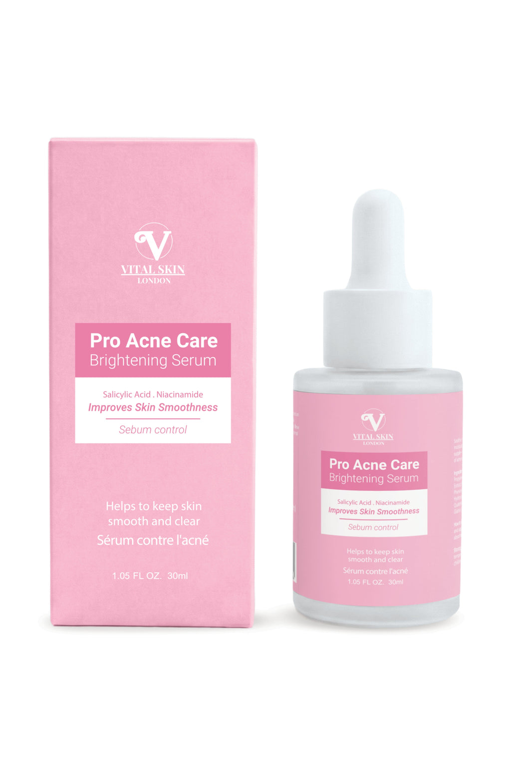 Pro Acne Care Brightening Serum with Salicylic acid & Niacinamide