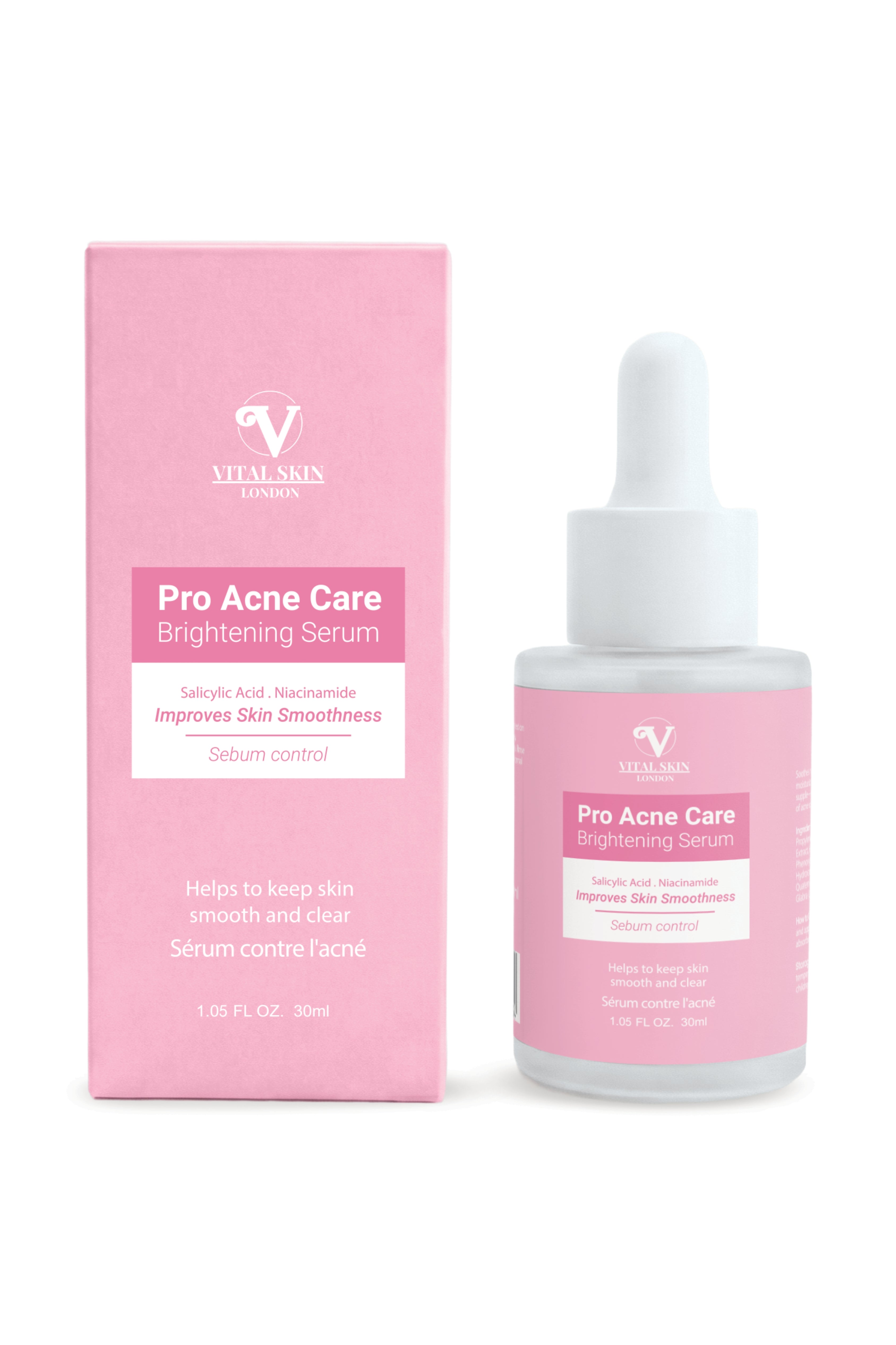 Pro Acne Care Brightening Serum with Salicylic acid & Niacinamide