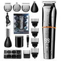 Waterproof 11-in-1 Men's Grooming Kit Cordless Rechargeable Trimmer Black