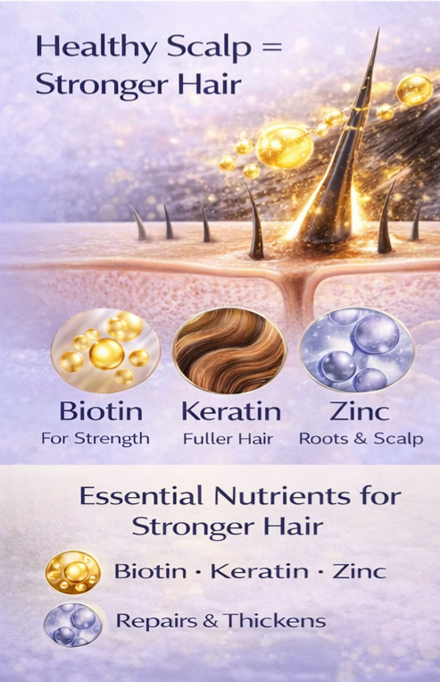 Ammuri Supreme Biotin Shampoo – Daily Hair Care for Thicker-Looking Hair (473ml)-1